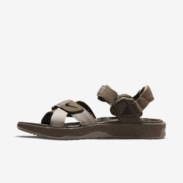 Nike ACG Air Deschutz Sandalen Herren Khaki Schwarz | NK605QSI