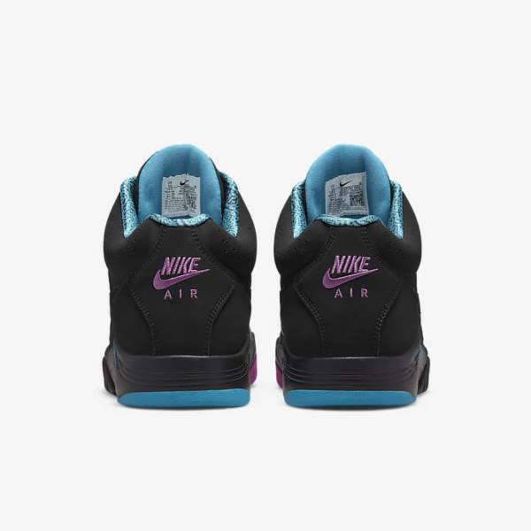 Nike Air Flight Lite Mid Sneakers Herren Schwarz Türkis Rot Lila Schwarz | NK293NXR