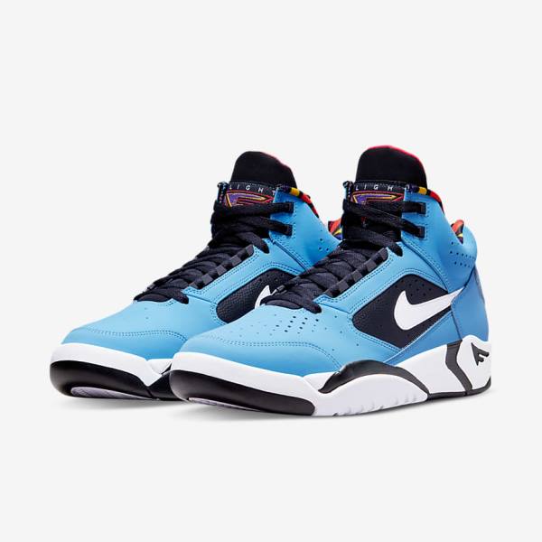 Nike Air Flight Lite Mid Sneakers Herren Blau Rot Grün Weiß | NK571PGT