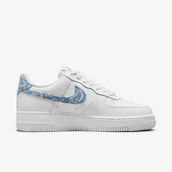 Nike Air Force 1 07 Essential Sneakers Damen Weiß Blau | NK713MCE