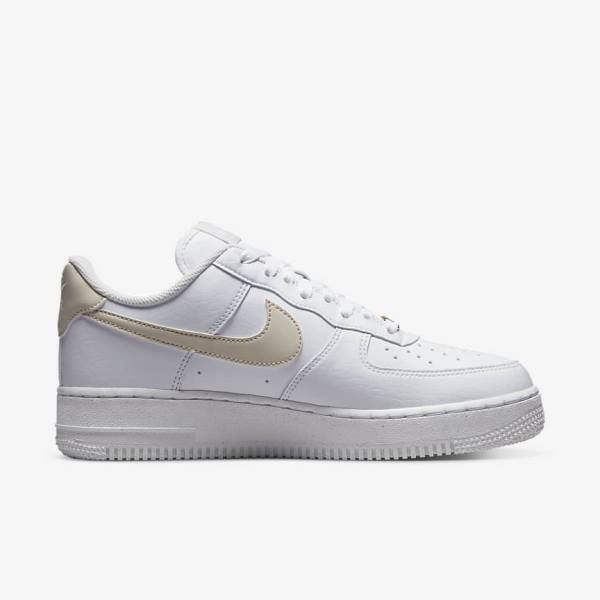 Nike Air Force 1 07 Next Nature Sneakers Damen Weiß Metal Gold Hellbraun | NK490NDR