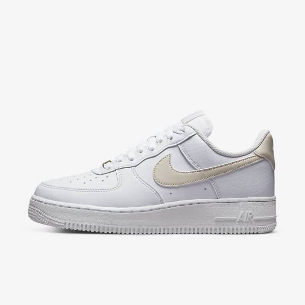 Nike Air Force 1 07 Next Nature Sneakers Damen Weiß Metal Gold Hellbraun | NK490NDR