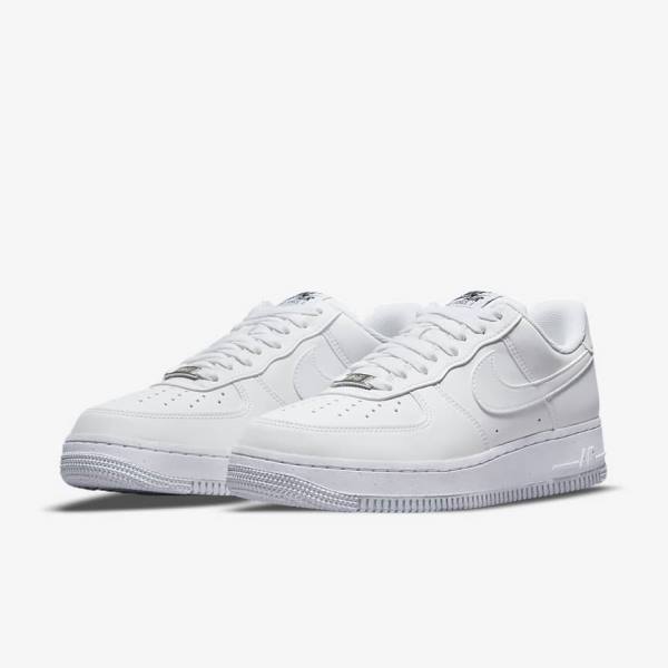 Nike Air Force 1 07 Next Nature Sneakers Damen Weiß Schwarz Metal Silber | NK649MSN