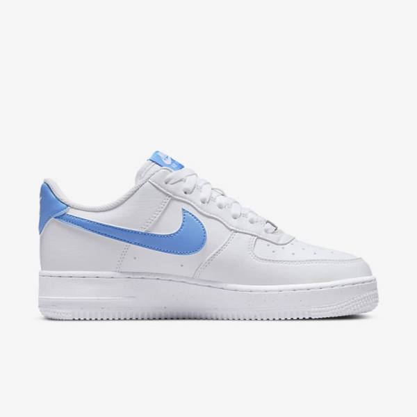 Nike Air Force 1 07 Next Nature Sneakers Damen Weiß Metal Silber Blau | NK758UDJ