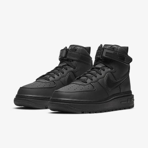 Nike Air Force 1 Boot Sneakers Herren Schwarz Dunkelgrau Weiß | NK629YGJ