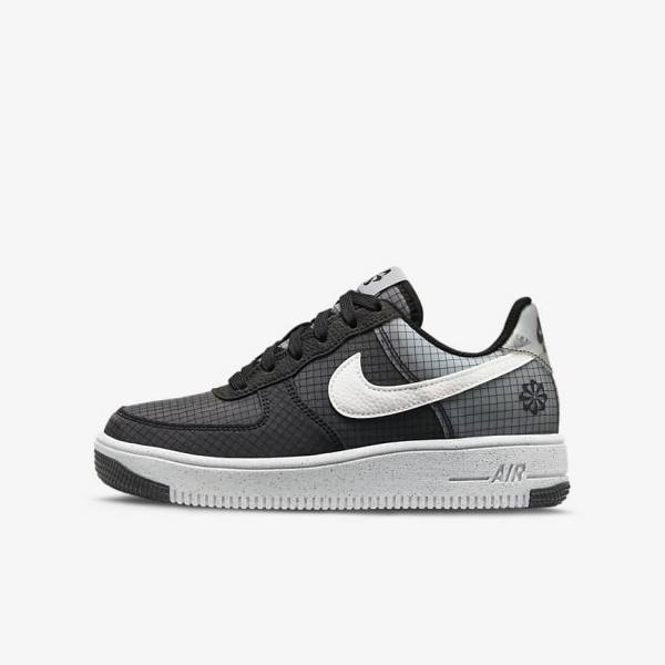 Nike Air Force 1 Crater Older Sneakers Kinder Schwarz Weiß | NK420ONR