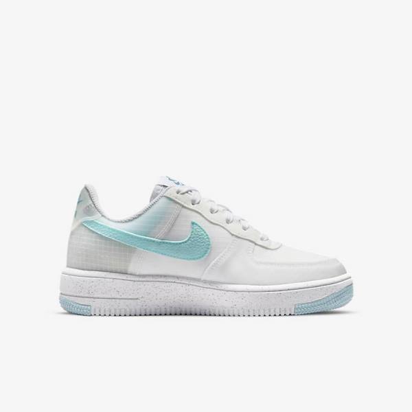 Nike Air Force 1 Crater Older Sneakers Kinder Weiß Blau | NK841GRM