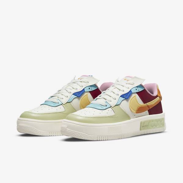 Nike Air Force 1 Fontanka Sneakers Damen Bordeaux Gold | NK385VNO