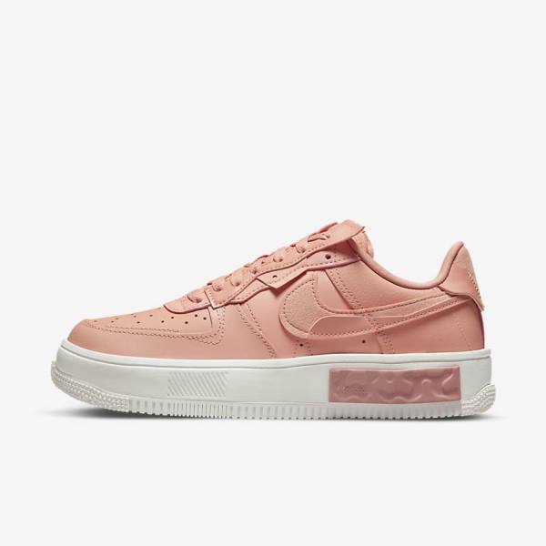 Nike Air Force 1 Fontanka Sneakers Damen Weiß Rot Rosa Hell | NK914HZV