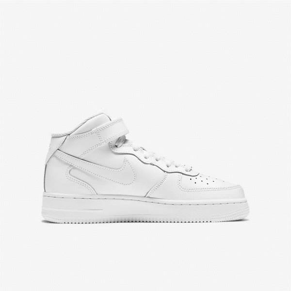 Nike Air Force 1 Mid LE Older Basketballschuhe Kinder Weiß | NK463RXH