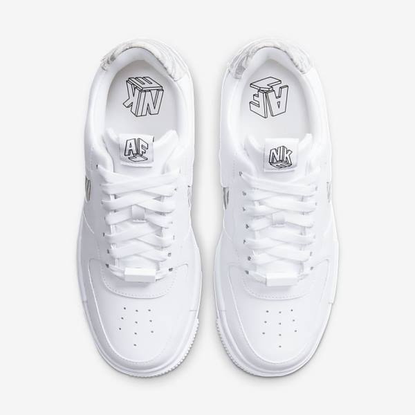 Nike Air Force 1 Pixel SE Sneakers Damen Weiß Grau Weiß | NK387HTD