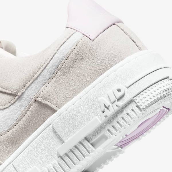 Nike Air Force 1 Pixel Sneakers Damen Weiß Hellbeige Rosa | NK193YAP