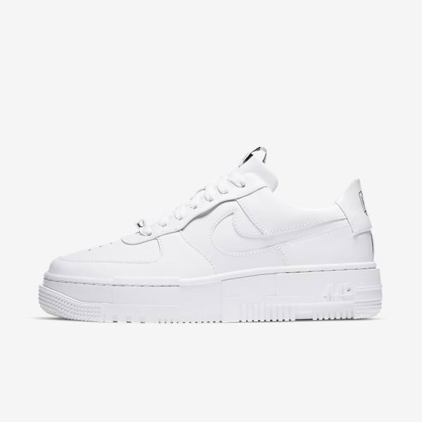 Nike Air Force 1 Pixel Sneakers Damen Weiß Schwarz Weiß | NK429ZXA