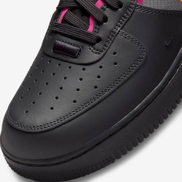 Nike Air Force 1 React Sneakers Herren Schwarz Orange Rosa Schwarz | NK234NLK