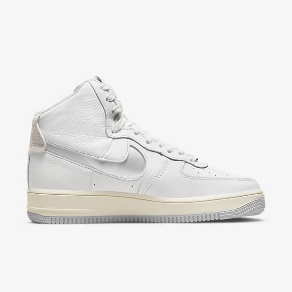 Nike Air Force 1 Sculpt Sneakers Damen Weiß Silber | NK089QIR