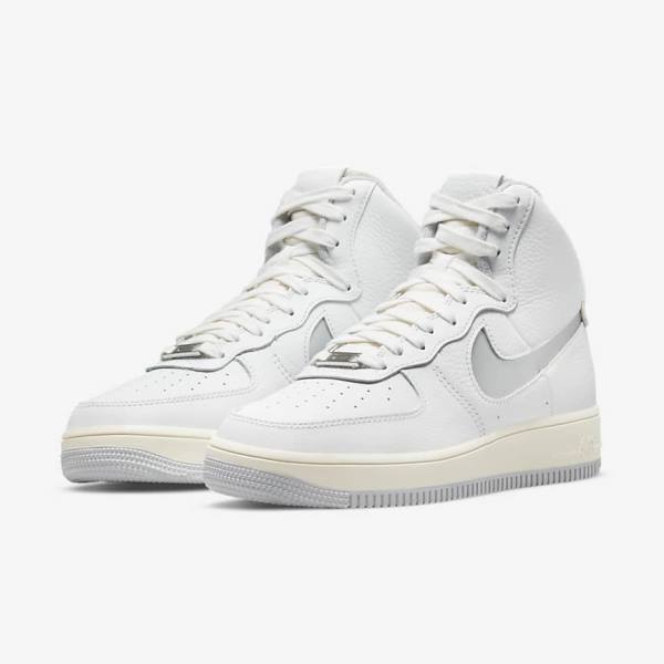 Nike Air Force 1 Sculpt Sneakers Damen Weiß Silber | NK089QIR