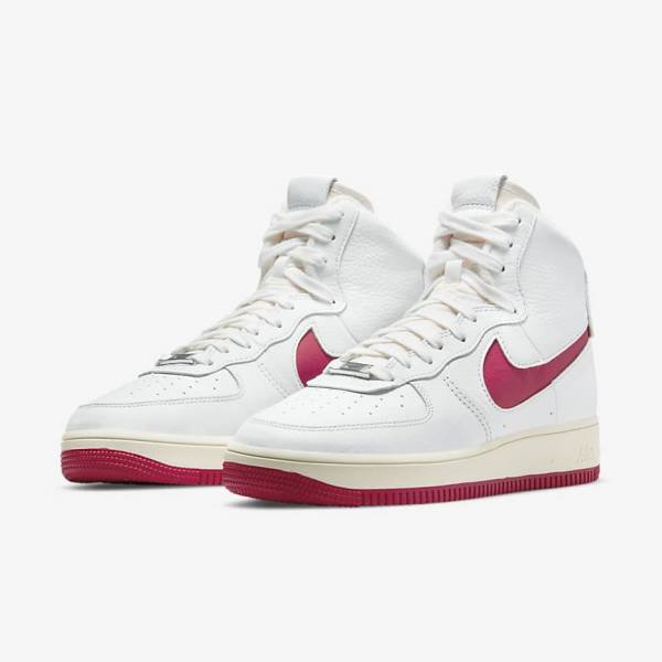 Nike Air Force 1 Sculpt Sneakers Damen Weiß Rot | NK509QLE