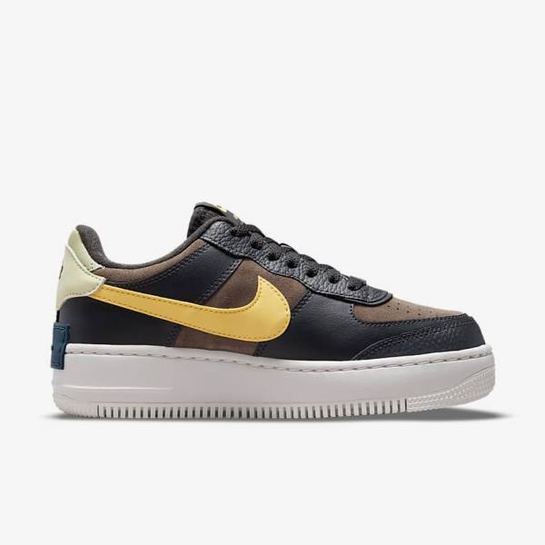 Nike Air Force 1 Shadow Sneakers Damen Grün Weiß Gold | NK729RUH