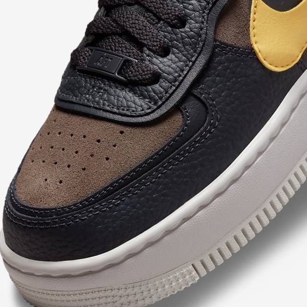 Nike Air Force 1 Shadow Sneakers Damen Grün Weiß Gold | NK729RUH