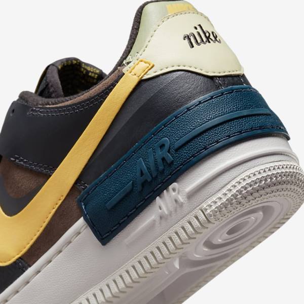 Nike Air Force 1 Shadow Sneakers Damen Grün Weiß Gold | NK729RUH