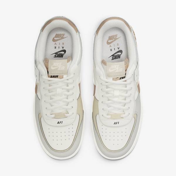 Nike Air Force 1 Shadow Sneakers Damen Khaki Hellbeige | NK648DKY