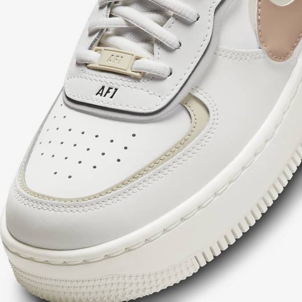 Nike Air Force 1 Shadow Sneakers Damen Khaki Hellbeige | NK648DKY