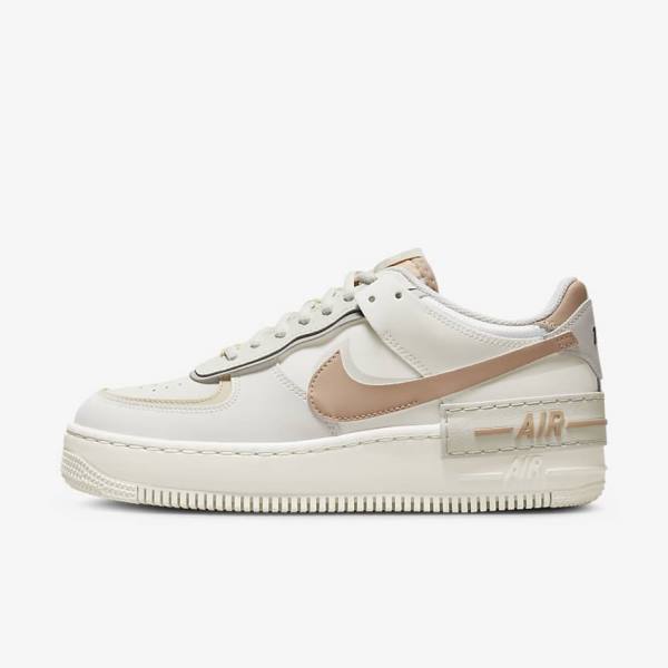 Nike Air Force 1 Shadow Sneakers Damen Khaki Hellbeige | NK648DKY