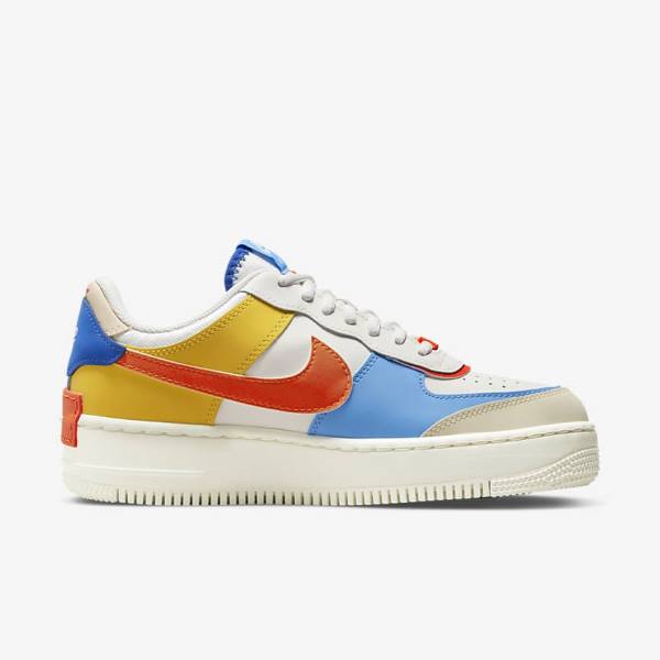 Nike Air Force 1 Shadow Sneakers Damen Königsblau Orange Blau | NK970ZRW