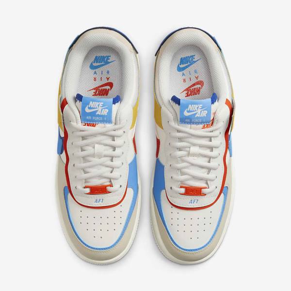 Nike Air Force 1 Shadow Sneakers Damen Königsblau Orange Blau | NK970ZRW