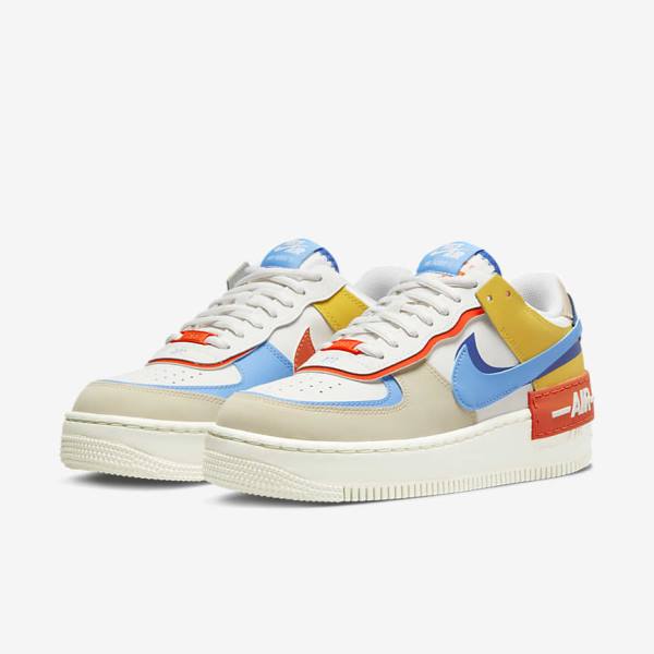 Nike Air Force 1 Shadow Sneakers Damen Königsblau Orange Blau | NK970ZRW