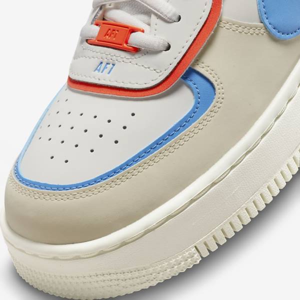 Nike Air Force 1 Shadow Sneakers Damen Königsblau Orange Blau | NK970ZRW