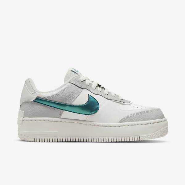 Nike Air Force 1 Shadow Sneakers Damen Weiß Grau Weiß | NK019WTU