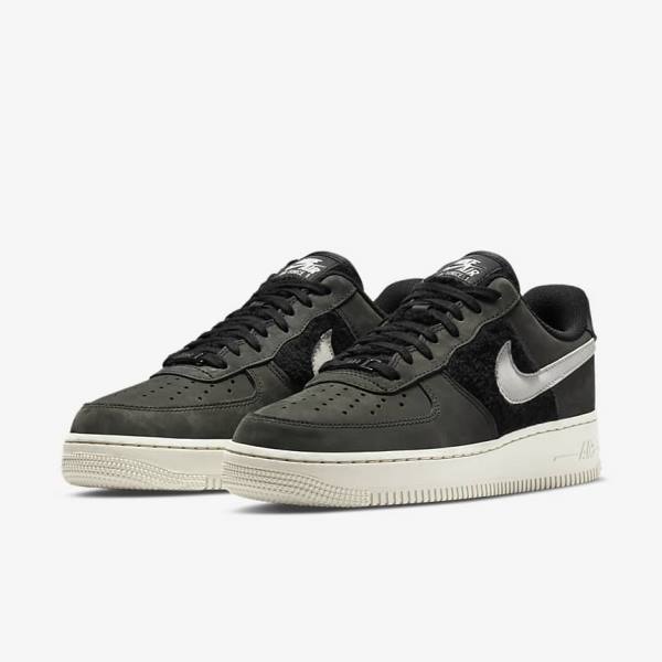 Nike Air Force 1 Sneakers Damen Schwarz Hellbeige | NK139VMO