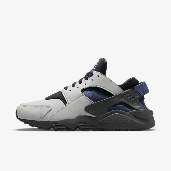 Nike Air Huarache LE Sneakers Herren Grau Schwarz Navy | NK360HFV