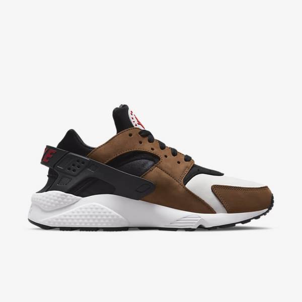 Nike Air Huarache LE Sneakers Herren Schwarz Weiß Rot | NK192HFC