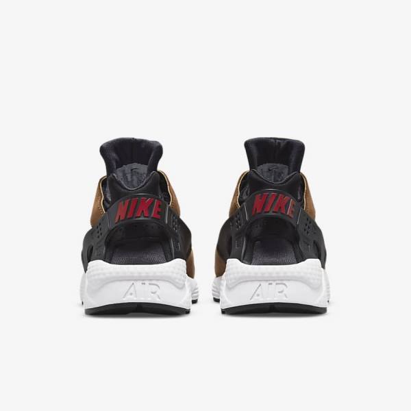 Nike Air Huarache LE Sneakers Herren Schwarz Weiß Rot | NK192HFC