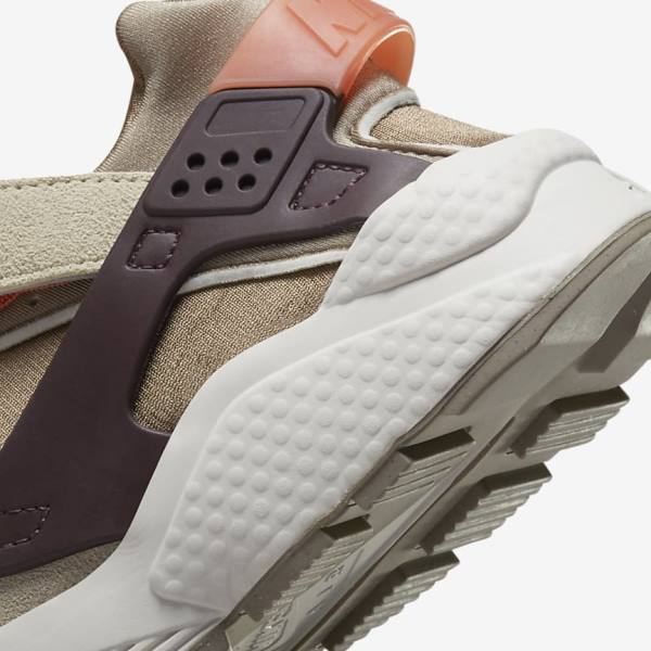 Nike Air Huarache SP Sneakers Damen Khaki Bordeaux | NK195PGA