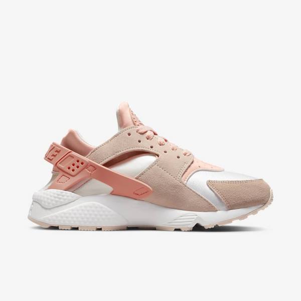 Nike Air Huarache Sneakers Damen Weiß Khaki Grau Hell | NK372YGM