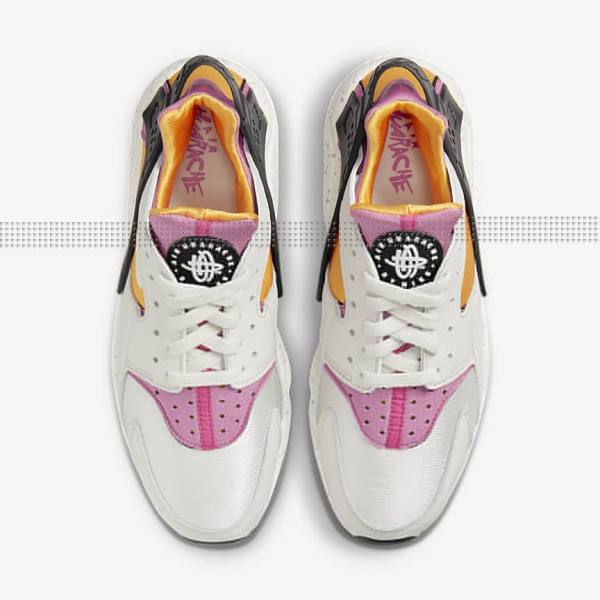 Nike Air Huarache Sneakers Herren Hellbeige Gold Schwarz Rosa | NK516BHV