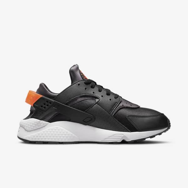 Nike Air Huarache Sneakers Herren Schwarz Orange Grau Weiß | NK604WID