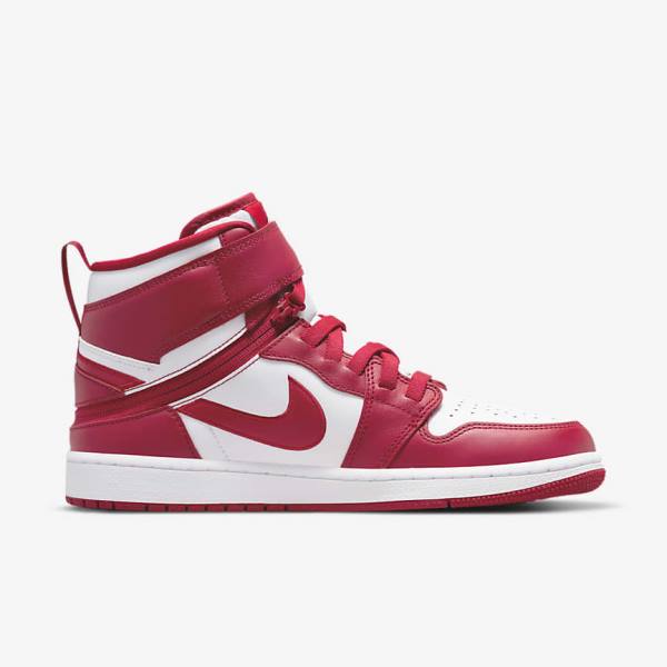 Nike Air Jordan 1 Hi FlyEase Sneakers Herren Rot Weiß | NK102OGJ