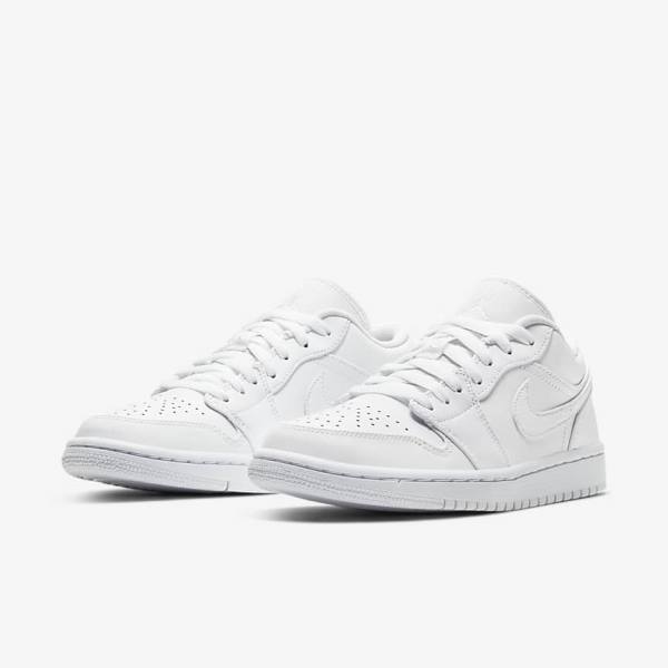 Nike Air Jordan 1 Low Sneakers Damen Weiß | NK061WGH