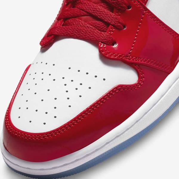 Nike Air Jordan 1 Mid SE Sneakers Herren Rot Navy Weiß | NK937NVI