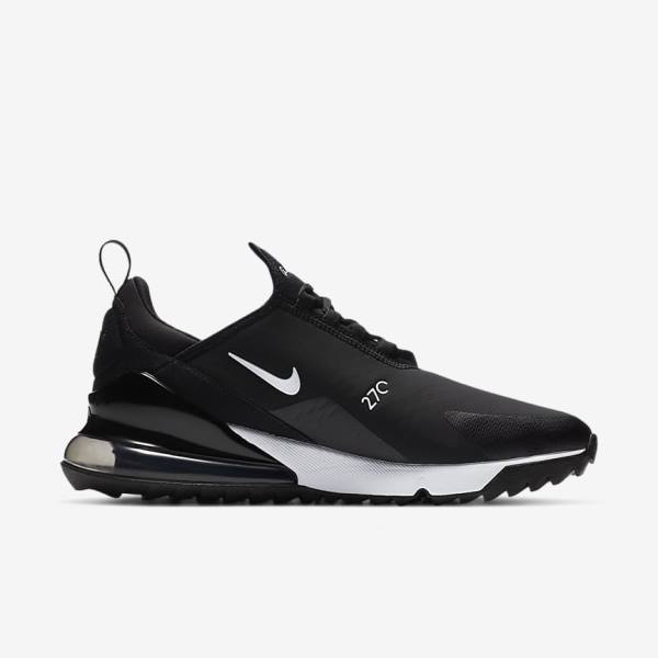 Nike Air Max 270 G Golfschuhe Herren Schwarz Weiß | NK391KAM