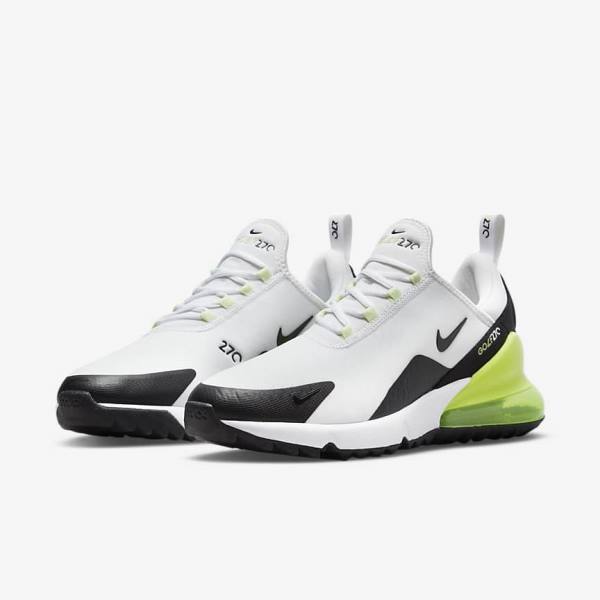 Nike Air Max 270 G Golfschuhe Herren Weiß Schwarz | NK690XQK