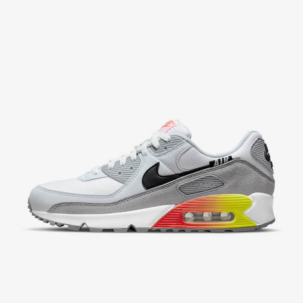 Nike Air Max 90 Air Max Month Sneakers Herren Grau Hellrot Schwarz | NK507TBM