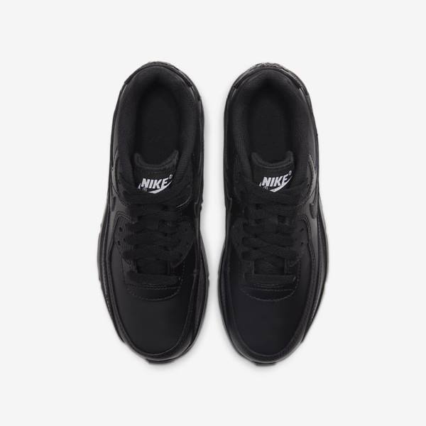 Nike Air Max 90 LTR Older Sneakers Kinder Schwarz Weiß | NK634GMT