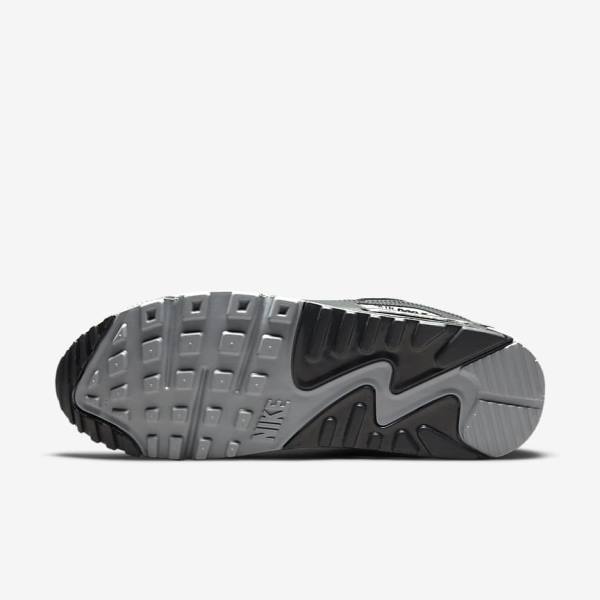 Nike Air Max 90 Premium Sneakers Herren Weiß Grau Schwarz | NK962EFY