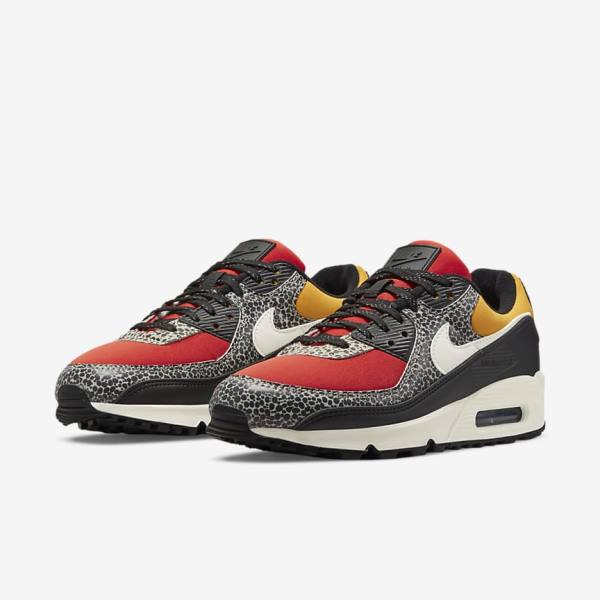 Nike Air Max 90 SE Sneakers Damen Schwarz Rot | NK791CMN