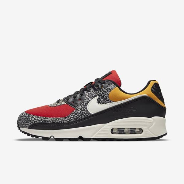 Nike Air Max 90 SE Sneakers Damen Schwarz Rot | NK791CMN